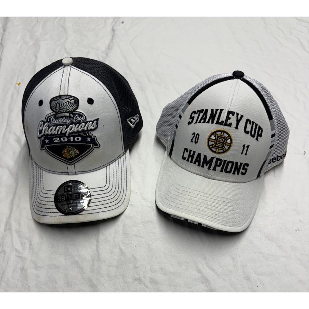 Reebok NHL stanley cup champions hat BOSTON BRUINS 2011-2010 hawks Hat Cap